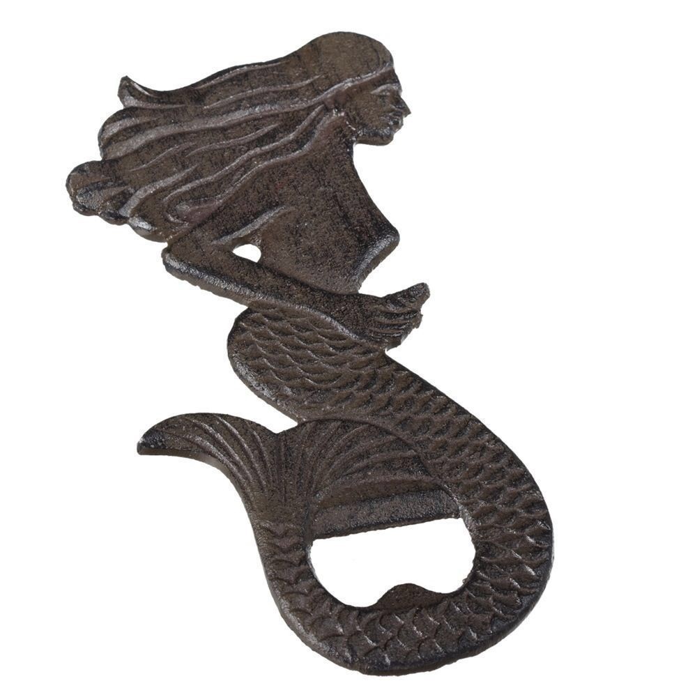 NEW Mermaid cast iron bottle opener 5 star